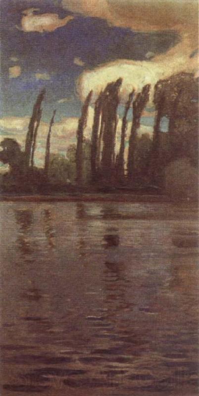 Jan Stanislawski Poplars Beside the River